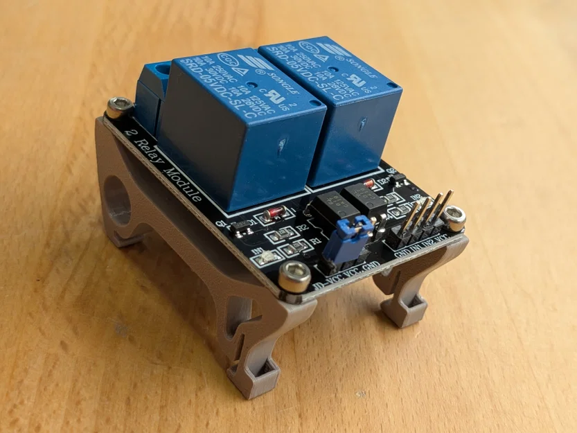 Đế gắn 3D cho Relay Module lên thanh ray DIN cực tiện lợi - Image 1