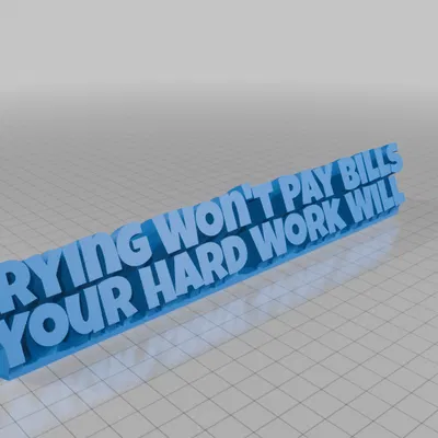 Biển tên để bàn truyền cảm hứng làm việc bằng in 3D