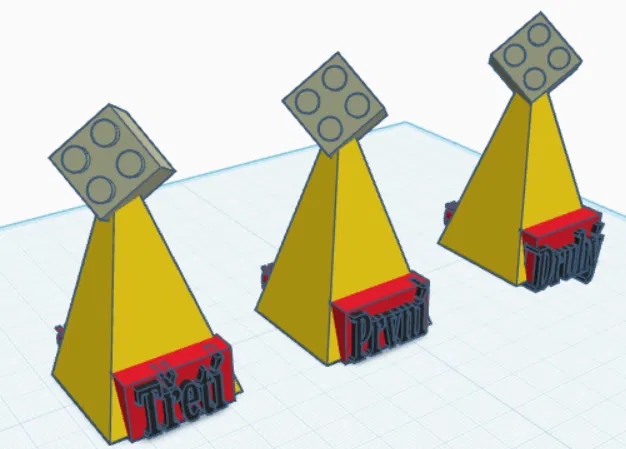 Bộ Cúp Lưu Niệm Phong Cách LEGO - Món Quà Độc Đáo Cho Mọi Cuộc Thi - Image 2