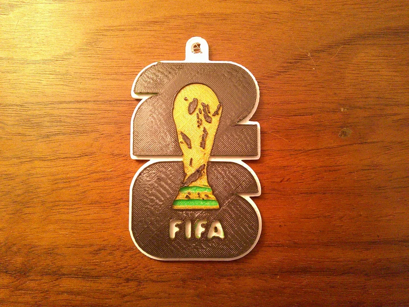 Móc khóa in 3D logo World Cup 2026 đẹp mắt cho người hâm mộ - Image 1