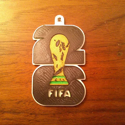 Móc khóa in 3D logo World Cup 2026 đẹp mắt cho người hâm mộ