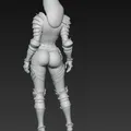Mô hình nữ chiến binh mặc giáp quyến rũ (Woman in sexy armor) cho in 3D - Thumbnail 2