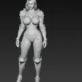 Mô hình nữ chiến binh mặc giáp quyến rũ (Woman in sexy armor) cho in 3D - Thumbnail 6