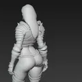Mô hình tượng 3D nữ chiến binh mặc giáp quyến rũ (Figurine) - Thumbnail 2