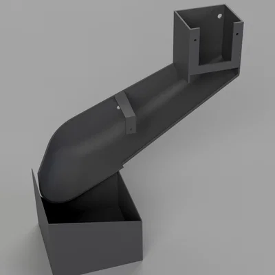Máng trượt nhựa thừa Anycubic Kobra S1 gắn bên trái kèm thùng chứa