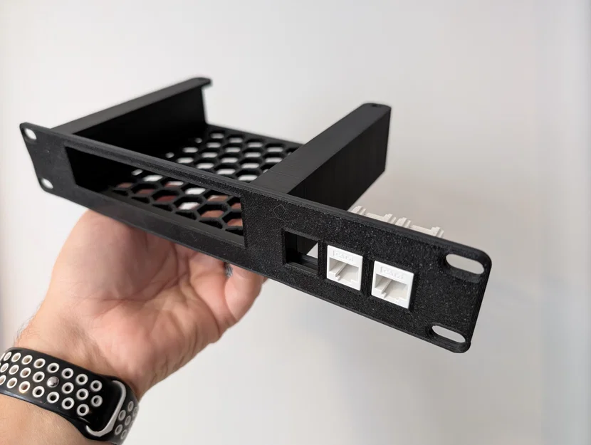 [RE-REMIX] Ngàm gắn Rack 10 inch cho UniFi UXG Max | UCG-Ultra | UCG-Max | 3 Keystones - Image 3