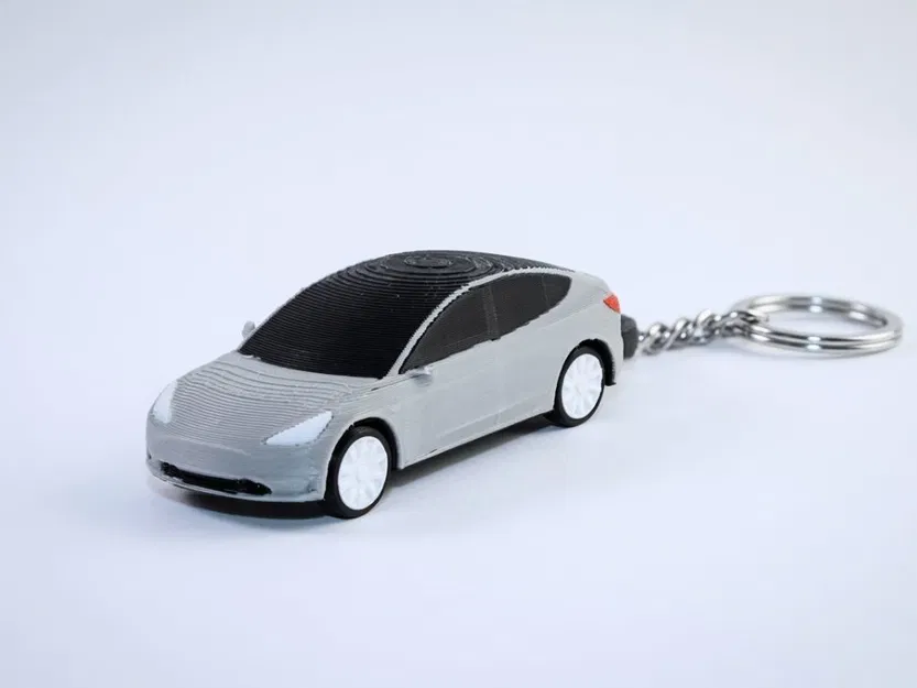 Mô hình móc khóa Tesla Model 3 (tỉ lệ 1:64) in 3D độc đáo - Image 1