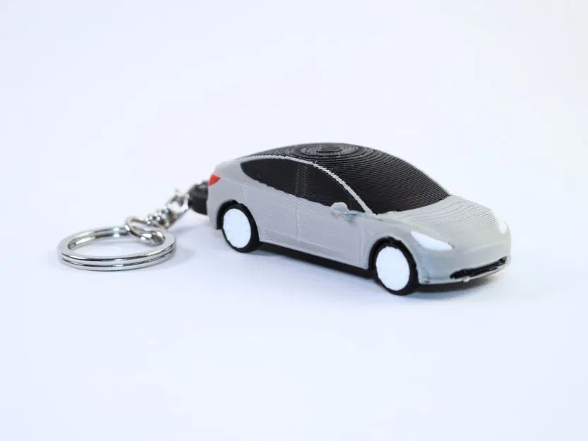 Mô hình móc khóa Tesla Model 3 (tỉ lệ 1:64) in 3D độc đáo - Image 2