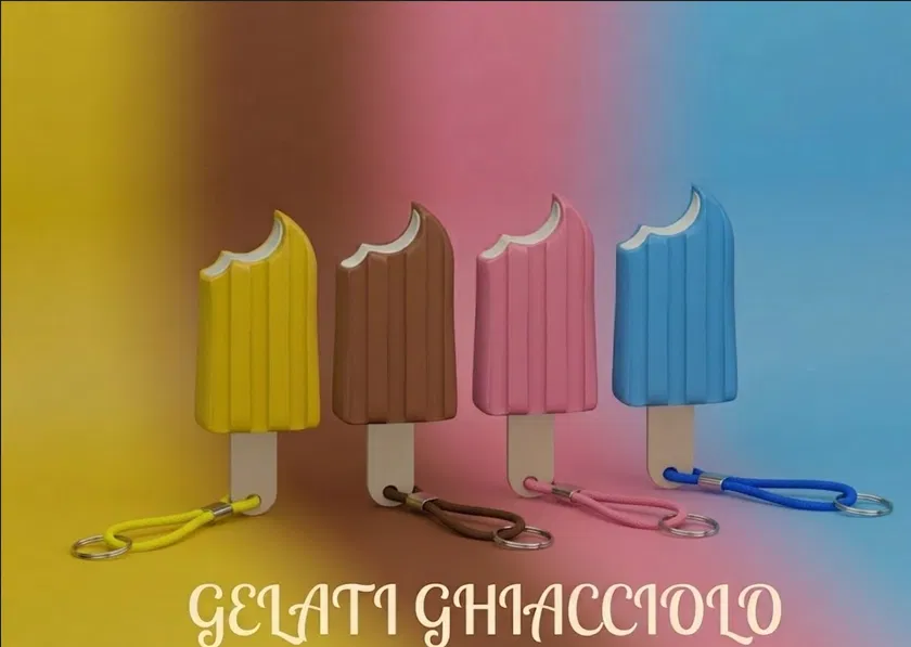 Móc khóa kem que 3D (Gelato Ghiacciolo) - Phụ kiện đáng yêu - Image 2