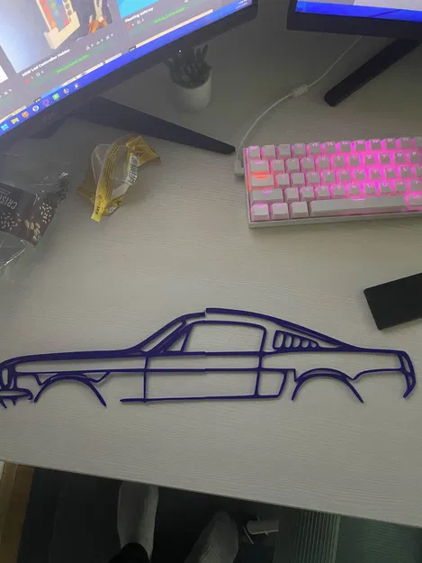 Tranh treo tường nghệ thuật Mustang Fastback 1966 Cổ điển - Image 2