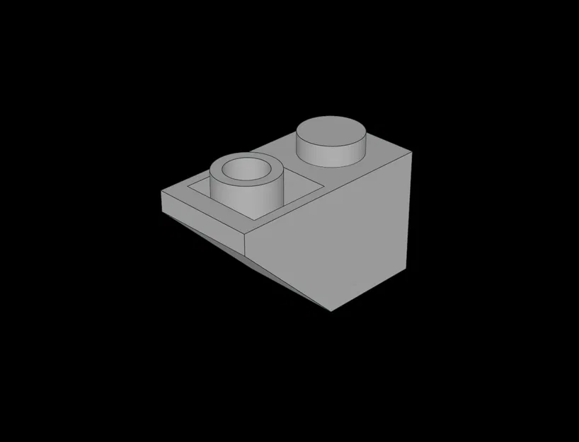 Gạch dốc ngược 2x1 tương thích Lego (3665a.dat) - In 3D dễ dàng - Image 1