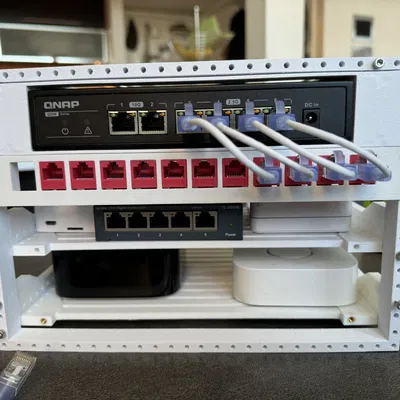 Mini Homelab Media Rack - Kệ đựng thiết bị mạng nhỏ gọn