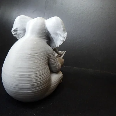 Mô hình chú voi ngồi đọc sách trang trí bàn làm việc siêu xinh