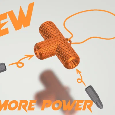 Mini BIT-TOOL kèm giá giữ 3 đầu bit