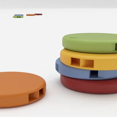 Mô hình còi thổi bỏ túi hình tròn phẳng độc đáo - File in 3D