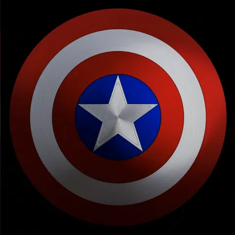 Khiên Captain America in 3D chia mảnh cho máy in 300mm - Image 1