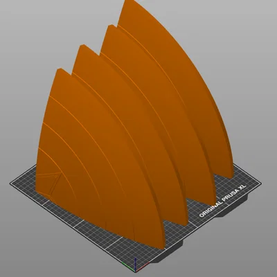 Khiên Captain America in 3D chia mảnh cho máy in 300mm