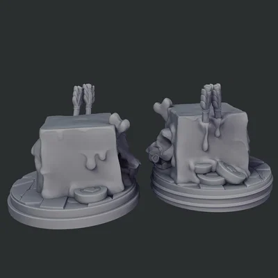 Gelatinous Cube - Vệ binh bảo vệ xúc xắc độc đáo