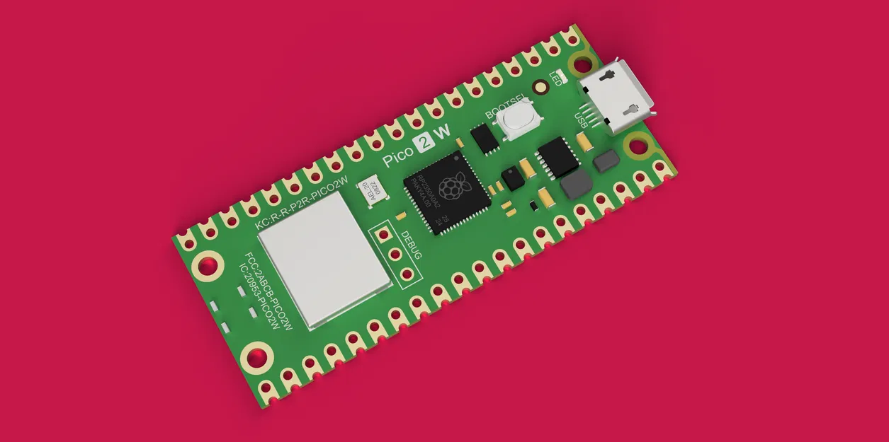 Mô hình tham chiếu CAD cho Raspberry Pi Pico 2W - Image 1