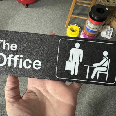 Bảng hiệu treo cửa văn phòng The Office in 3D siêu đẹp