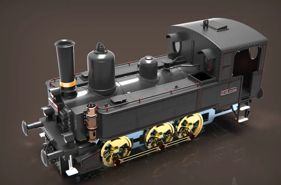 Đầu máy hơi nước 310.0134 (KAFEMLEJNEK / BABIČKA) [Tỷ lệ 1:25] - Image 2
