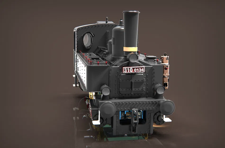 Đầu máy hơi nước 310.0134 (KAFEMLEJNEK / BABIČKA) [Tỷ lệ 1:25] - Image 4