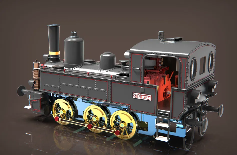 Đầu máy hơi nước 310.0134 (KAFEMLEJNEK / BABIČKA) [Tỷ lệ 1:25] - Image 6