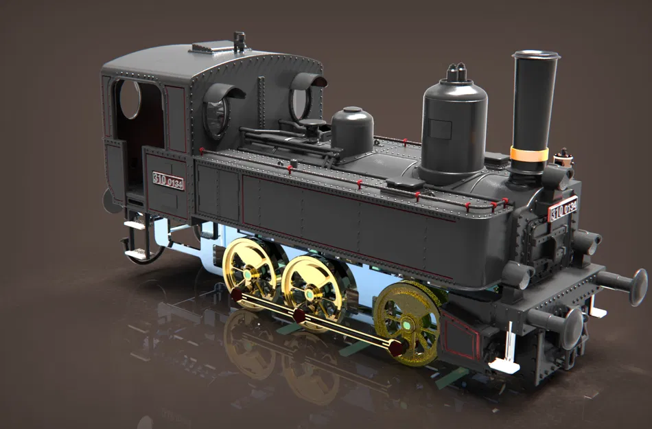 Đầu máy hơi nước 310.0134 (KAFEMLEJNEK / BABIČKA) [Tỷ lệ 1:25] - Image 8