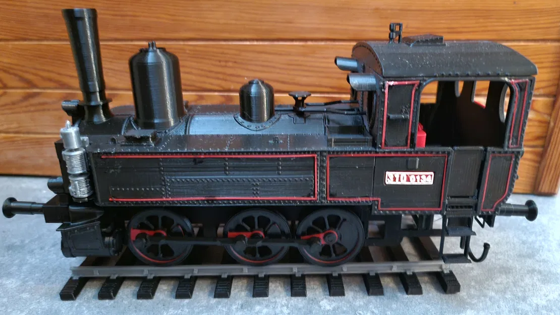 Mô hình đầu tàu xe lửa hơi nước 1913s cổ điển (In 3D) - Image 1