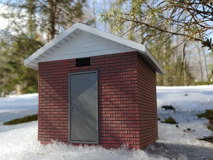 Nhà máy bơm gạch cho mô hình đường ray xe lửa sân vườn - tỉ lệ 1:29 - Image 1