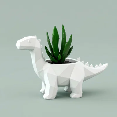 Chậu cây hình Khủng long – Bình hoa phong cách cho không gian sống