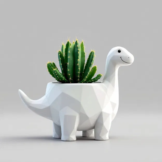 Chậu hoa khủng long phong cách hiện đại – Điểm nhấn hoàn hảo cho không gian xanh - Image 1