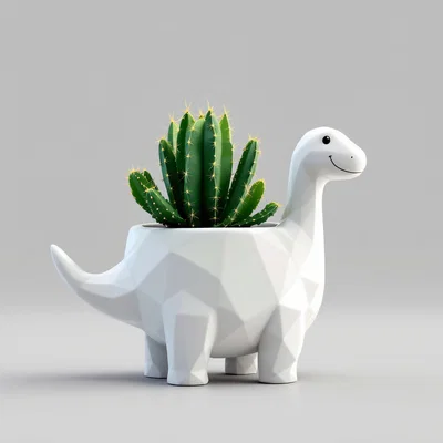 Chậu hoa khủng long phong cách hiện đại – Điểm nhấn hoàn hảo cho không gian xanh