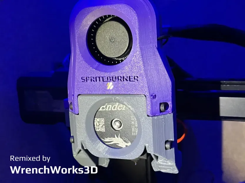 Bộ làm mát Spriteburner V6 cho đầu in Creality Sprite (5015 Fan) - Image 1