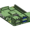 Mô hình 3D Raspberry Pi 4 Model B chính xác cho thiết kế Case - Thumbnail 1