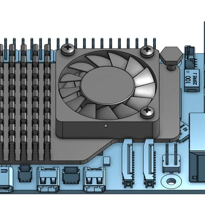 Mô hình 3D Raspberry Pi 5 độ chi tiết cao cho dự án DIY