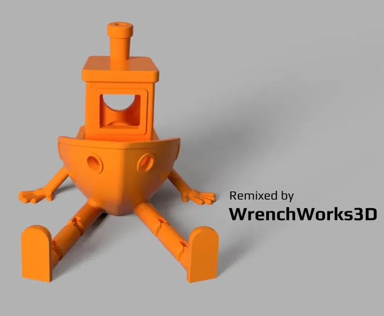 BENCHY BUDDY - Phiên bản thuyền Benchy khớp nối linh hoạt - Image 1