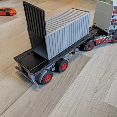 Thùng Container Chở Hàng Cho Xe Tải Playmobil