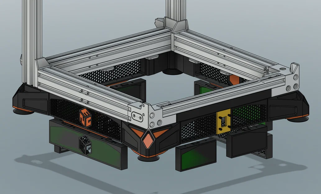 Bộ ốp lưới phẳng chân rộng cho Ender 3 NG - Image 4