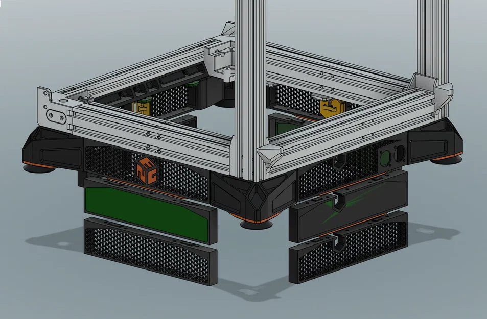Bộ ốp lưới phẳng chân rộng cho Ender 3 NG - Image 5