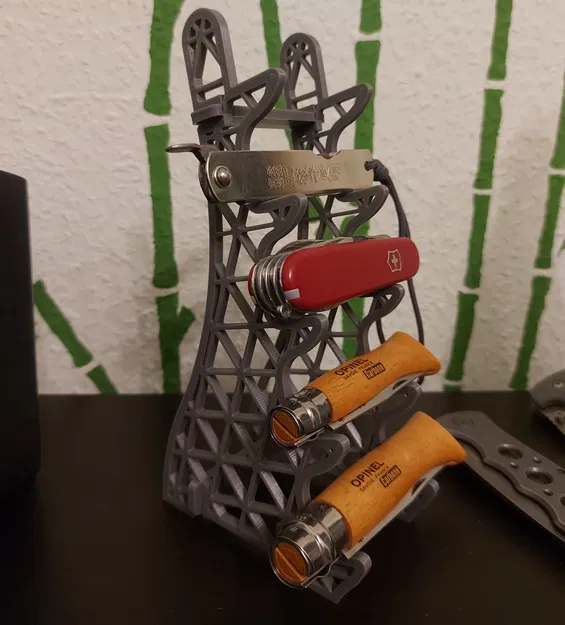 Giá Trưng Bày Dao Dọc - Khung Để 4/5 Con Dao - Image 2