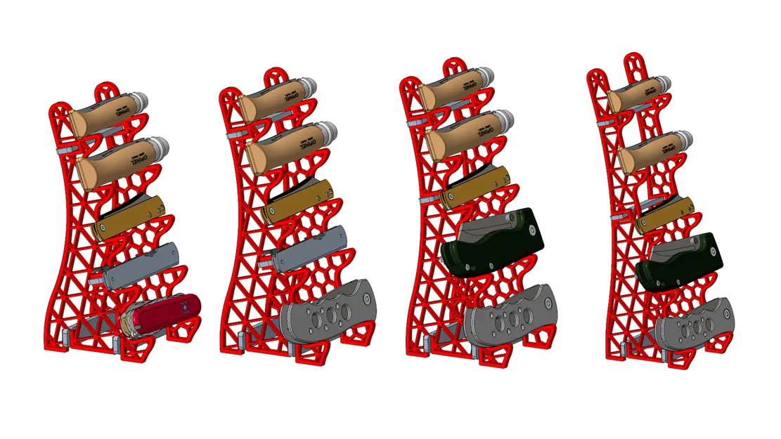 Giá Trưng Bày Dao Dọc - Khung Để 4/5 Con Dao - Image 7