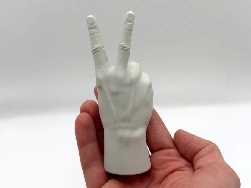 Tượng Bàn Tay Hình Chữ V (Peace Sign) – Đồ trang trí tối giản - Image 1