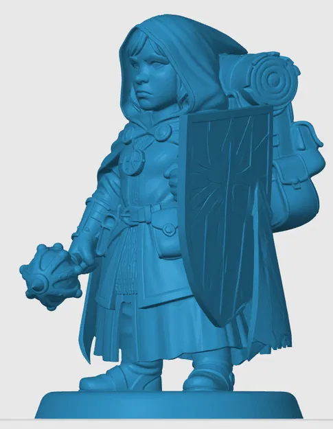 Mô hình Halfling Cleric cho game nhập vai - Image 2