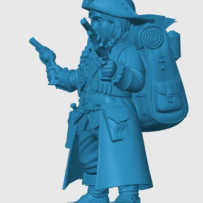 Mô hình Halfling Gunslinger (Xạ thủ người lùn)