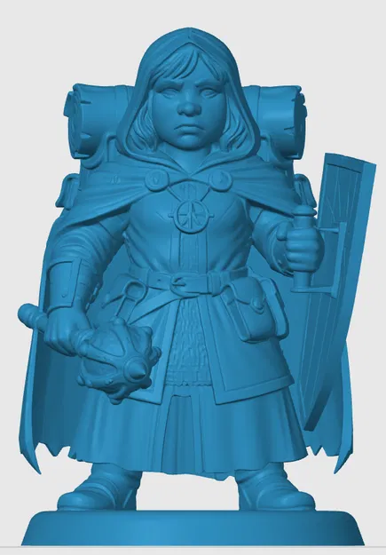 Mô hình Halfling Cleric cho game nhập vai - Image 3