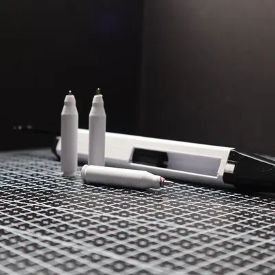 Đồ chơi fidget bút bi kiểu súng AR có tính năng hất vỏ đạn