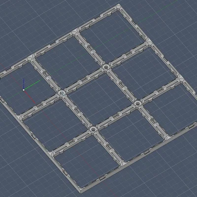 Đế Gridfinity CLCKbase có lỗ bắt vít, tùy chọn kích thước đến 9x9