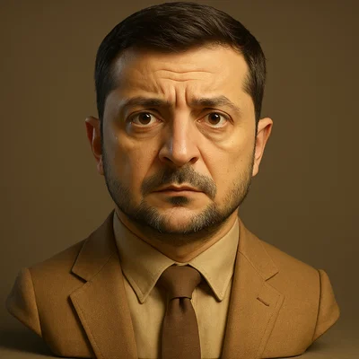 Mô hình tượng bán thân Volodymyr Zelenskyy