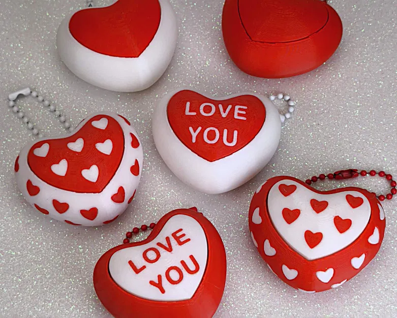 Bộ Sưu Tập Fidget Clicker Valentine - Móc Khóa Trái Tim - Image 2